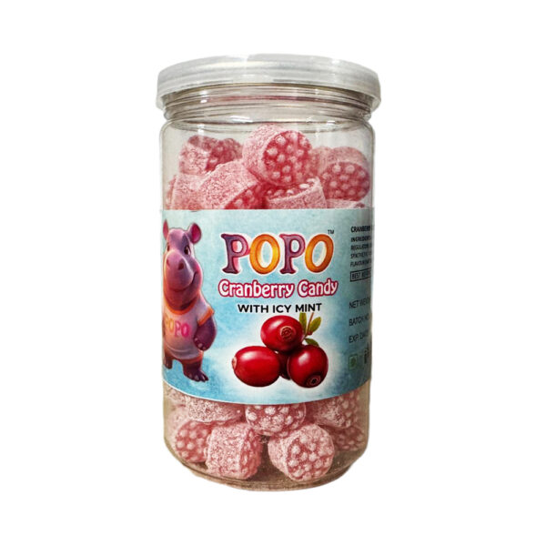 Popo Cranberry Candy With Ice Mint