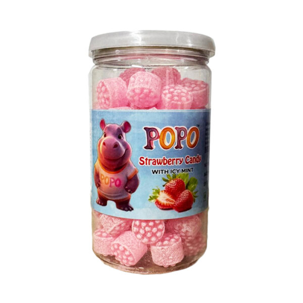 Popo Strawberry Candy With Ice Mint